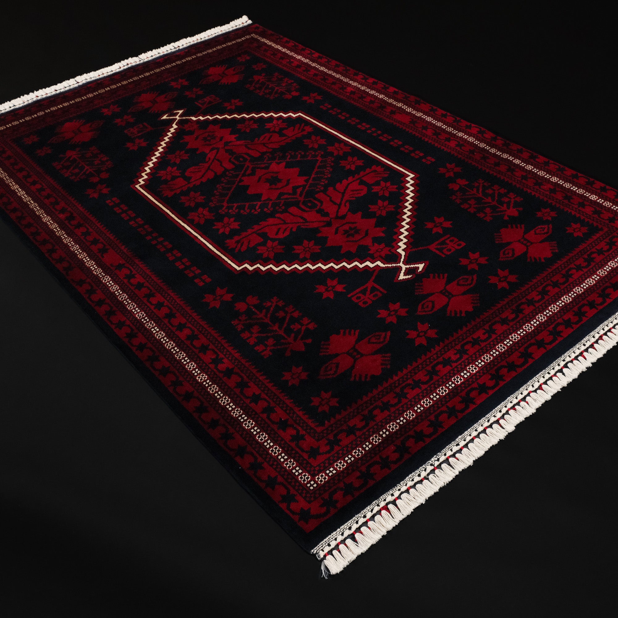 Yagcibedir Pattern Burgundy Turkish Rug - Halicizade